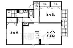 ウエストソレイユ(宇治田原) 1階/-