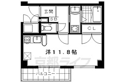 ファミネス上殿田 ワンルームの間取図画像