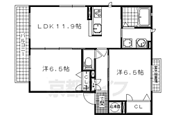 シャーメゾン三久 2LDKの間取図画像