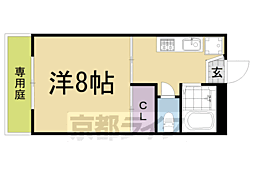 アズィール吉村C棟 1Kの間取図画像