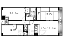 デミューズ・木幡 3LDKの間取図画像