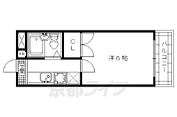 ラシャンブル 1Kの間取図画像