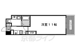 レジディア洛北 1Kの間取図画像