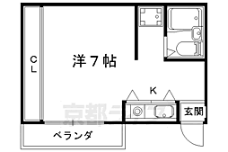ヴェニルフエルテ 1Kの間取図画像