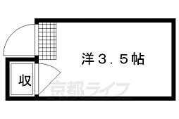 コーポラス梅香 ワンルームの間取図画像