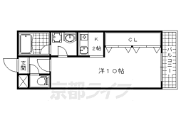 ヴァンヴェール35 1Kの間取図画像