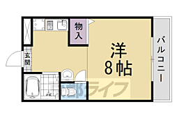 ツイン・ホース2 1Kの間取図画像