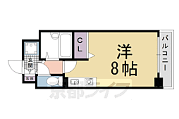 プレサンス京都清水 ワンルームの間取図画像