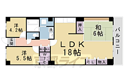 コトーハイツ伏見稲荷C棟 3LDKの間取図画像