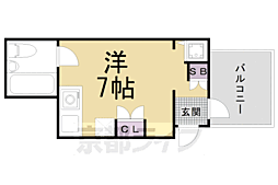 パル大久保 ワンルームの間取図画像
