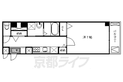 サザン京央 1Kの間取図画像
