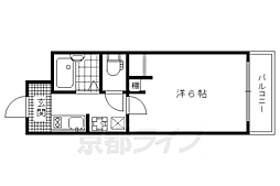 ラシャンブル 1Kの間取図画像