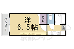 メゾン桃栄 1Kの間取図画像