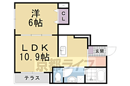 ステイシー久我 1LDKの間取図画像