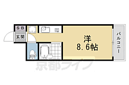 メスプビルメゾンド・メスプ 1Kの間取図画像