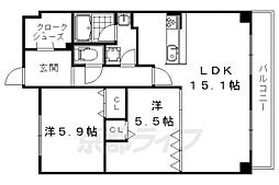 ディアコート葛野三条 2階/-