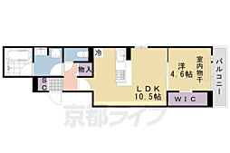 HERMANOSDELESPACIO 1LDKの間取図画像