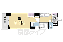 COLORE'HIRAKATA 1Kの間取図画像
