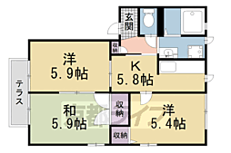 シャトレーヌ梅美台Ｄ 1階/-