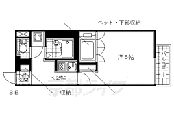 レオネクストパストラルヴィラ 1Kの間取図画像