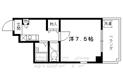 アクティー堀川No.7 1Kの間取図画像