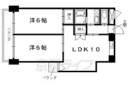 ハミング西浦 2LDKの間取図画像