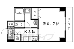 LIFEBLDG 1Kの間取図画像