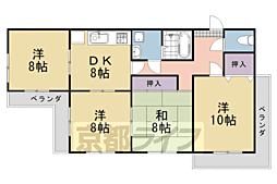 レイジエンス大八木 4DKの間取図画像