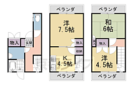 宇治市宇治蔭山59−66貸家