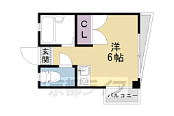 吉祥サンハイツ ワンルームの間取図画像