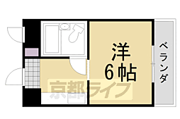 マルカクカウンタックハイツ 1Kの間取図画像