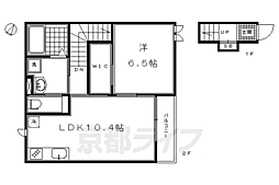 クオリア弐番館 1LDKの間取図画像