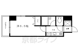 エクセレント御所西 1Kの間取図画像
