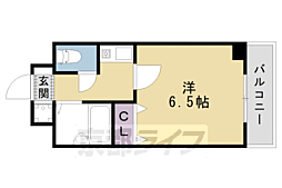 プレサンス京都二条城前 1Kの間取図画像