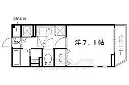 エリシオン・レジデンス 1Kの間取図画像