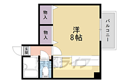 ハウス6 ワンルームの間取図画像