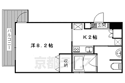 ライフステージ9 1Kの間取図画像