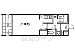 コンシェルジュ京都駅前 1Kの間取図画像