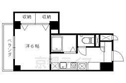 サニーハウス 1Kの間取図画像