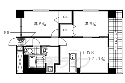 ゲマインシャフト 2LDKの間取図画像