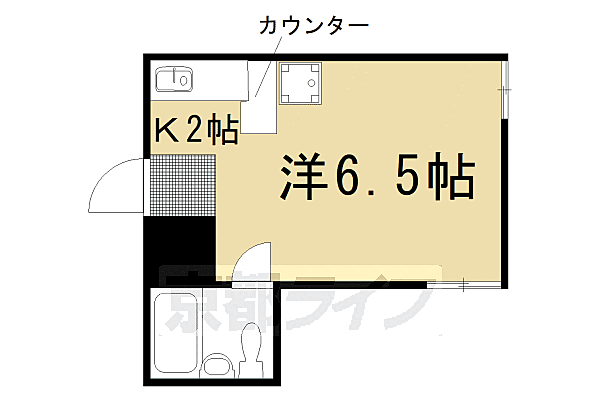 ハウス50 5-F｜京都府京都市北区衣笠東御所ノ内町(賃貸マンション1K・5階・17.98㎡)の写真 その2