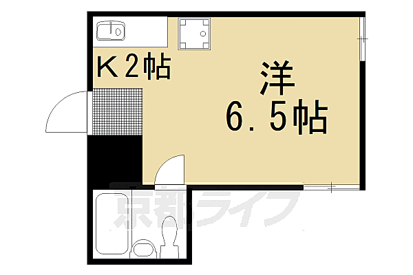 ハウス50 3-F｜京都府京都市北区衣笠東御所ノ内町(賃貸マンション1K・3階・17.98㎡)の写真 その2