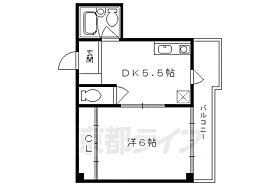 コーポ　エル 307 ｜ 京都府京都市右京区太秦開日町（賃貸マンション1DK・3階・26.10㎡） その2