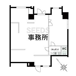 サンドール長田南館 ワンルームの間取図画像