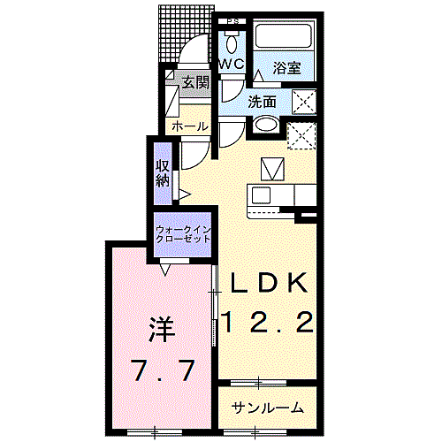 皐III 102｜和歌山県岩出市山(賃貸アパート1LDK・1階・50.14㎡)の写真 その2