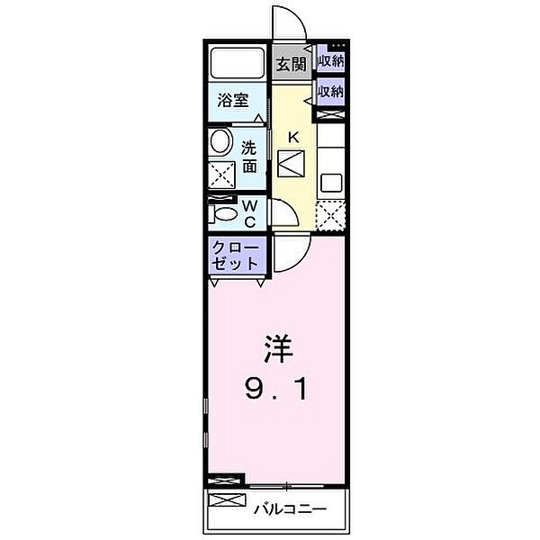 パセーオ 106｜和歌山県和歌山市紀三井寺(賃貸アパート1K・1階・30.43㎡)の写真 その2