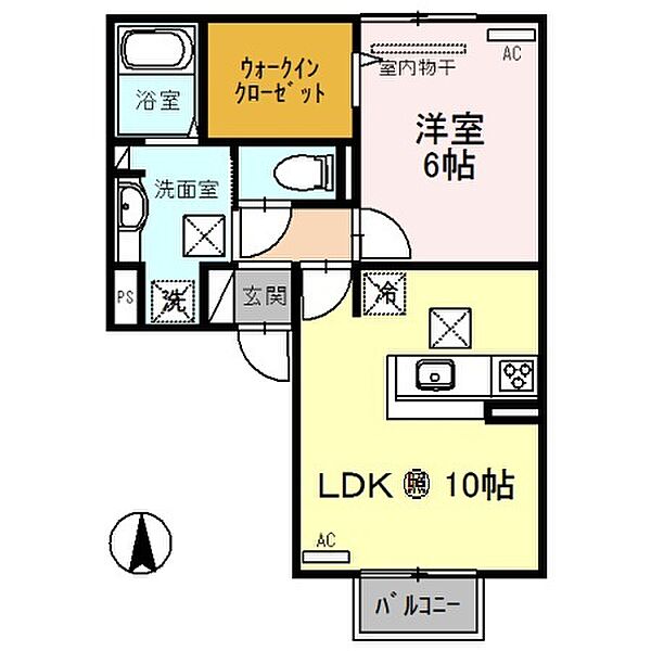 D-roomアールヒルズ 102｜和歌山県岩出市桜台(賃貸アパート1LDK・1階・42.83㎡)の写真 その2