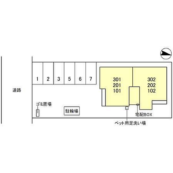 D-ROOM尾崎丁 101｜和歌山県和歌山市尾崎丁(賃貸アパート2LDK・1階・61.53㎡)の写真 その3