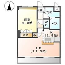 グランドアーネスト 203 ｜ 和歌山県和歌山市里（賃貸アパート1LDK・2階・45.30㎡） その2