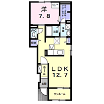 プレミアムガーデンII 105 ｜ 和歌山県和歌山市加納143-1（賃貸アパート1LDK・1階・50.03㎡） その2